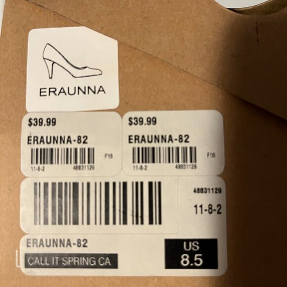 CALL IT SPRING - GOLD GLITTER HEELS - Picture 2 of 2